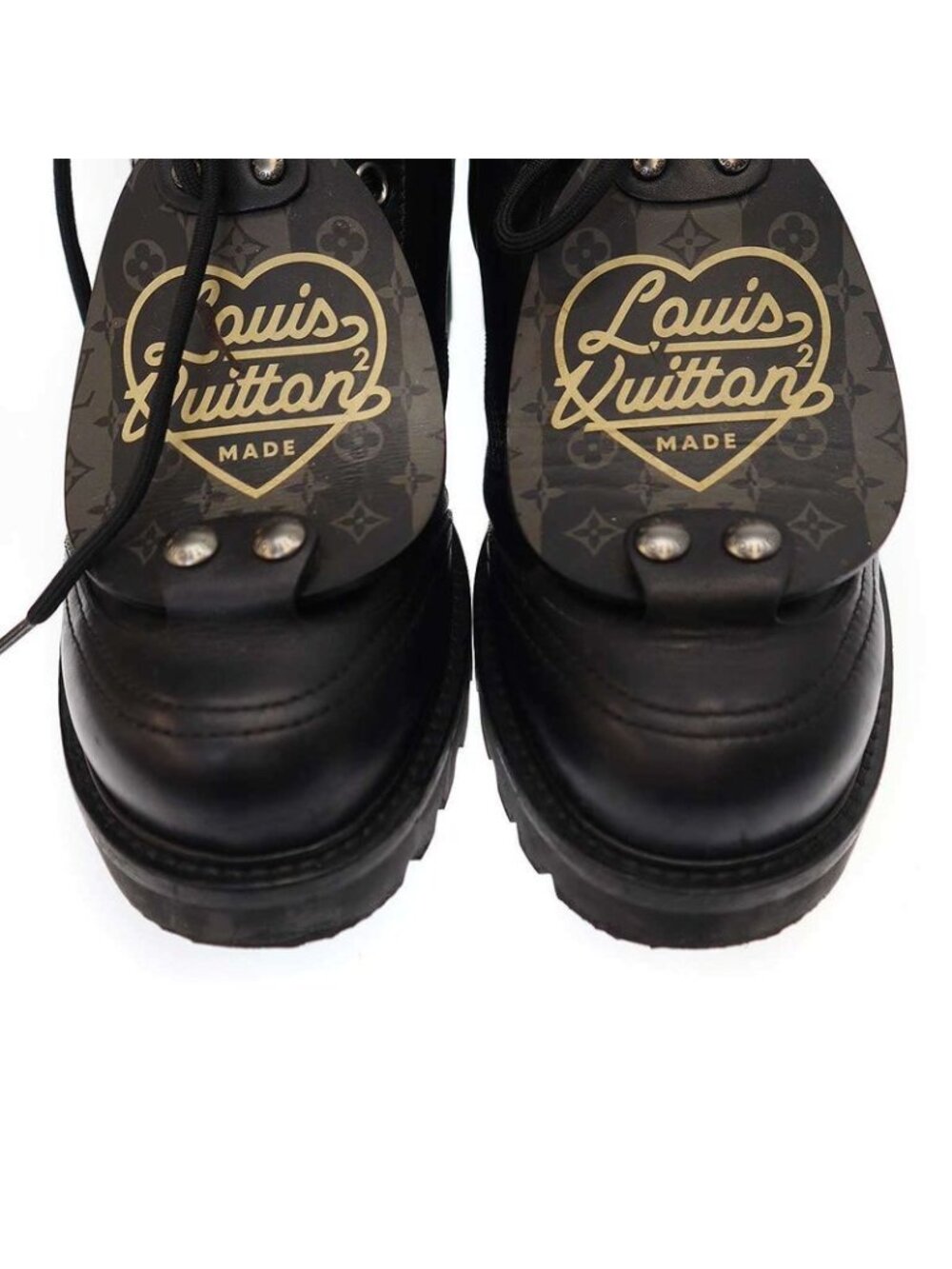 Louis Vuitton Nigo Oberkampf Line Ankle Leather Boots - Picture 8 of 8